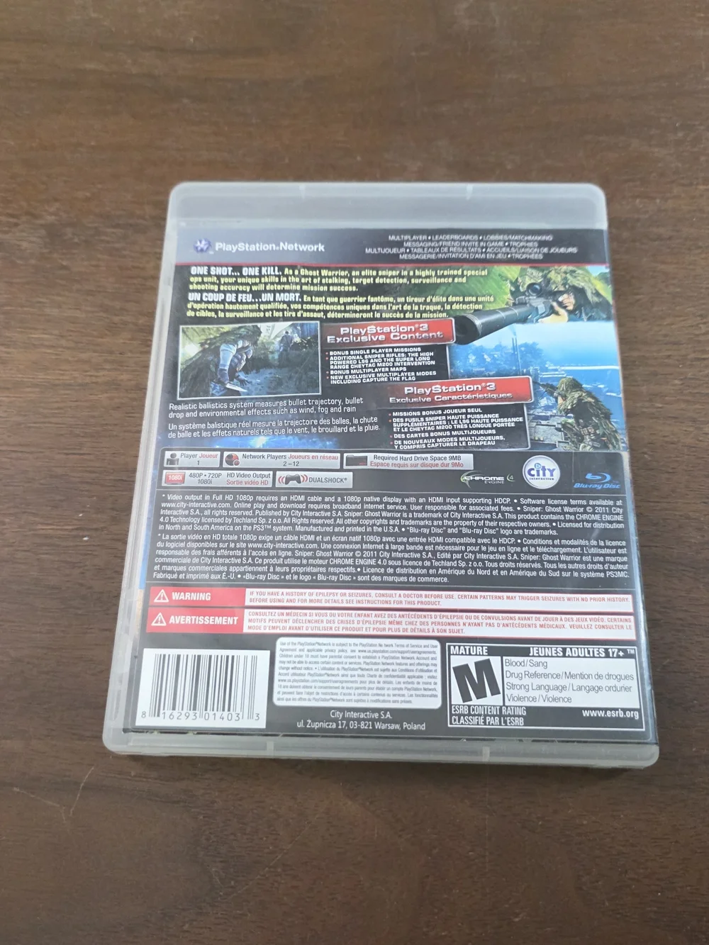 Sony PS3 Sniper Ghost Warrior Game - Picture 4 of 4